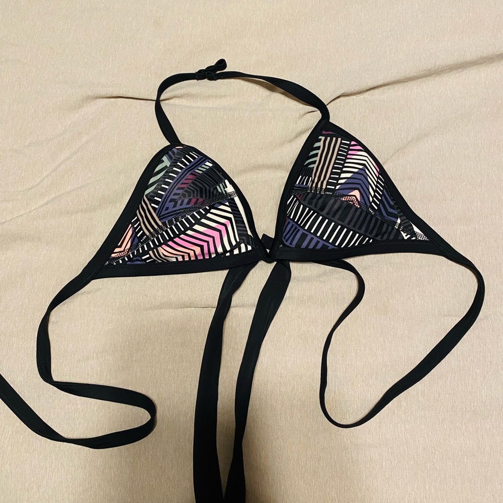 PINK// triangle bikini top// Small